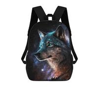 sinyumoney Sacs À Dos Imprimés En 3D Pour Enfants Galactic Wolf Portrait -15 Sacs À Dos Tendance Et Décontractés, Sacs De Voyage Mignons, Sacs À Dos Décontractés Pour Garçons Et Filles
