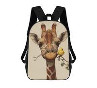 sinyumoney Sacs À Dos Imprimés En 3D Pour Enfants Giraffe with Yellow Bird on Branch Sacs À Dos Tendance Et Décontractés, Sacs De Voyage Mignons, Sacs À Dos Décontractés Pour Garçons Et Filles