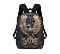 sinyumoney Sacs À Dos Imprimés En 3D Pour Enfants Golden Eagle Art Deco Sacs À Dos Tendance Et Décontractés, Sacs De Voyage Mignons, Sacs À Dos Décontractés Pour Garçons Et Filles