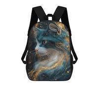 sinyumoney Sacs À Dos Imprimés En 3D Pour Enfants Golden Whiskered Cat Art Sacs À Dos Tendance Et Décontractés, Sacs De Voyage Mignons, Sacs À Dos Décontractés Pour Garçons Et Filles