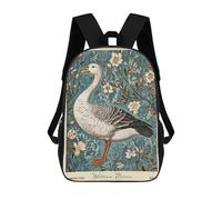 sinyumoney Sacs À Dos Imprimés En 3D Pour Enfants Goose William Morris Floral Sacs À Dos Tendance Et Décontractés, Sacs De Voyage Mignons, Sacs À Dos Décontractés Pour Garçons Et Filles