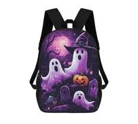 sinyumoney Sacs À Dos Imprimés En 3D Pour Enfants Halloween Ghosts And Pumpkins-1 Sacs À Dos Tendance Et Décontractés, Sacs De Voyage Mignons, Sacs À Dos Décontractés Pour Garçons Et Filles