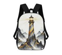 sinyumoney Sacs À Dos Imprimés En 3D Pour Enfants Ink Lighthouse : Sac À Dos Scolaire Mignon Pour Garçons, Idéal Pour Les Activités De Plein Air Et Les Sorties Au Collège 17inch