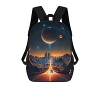 sinyumoney Sacs À Dos Imprimés En 3D Pour Enfants Interstellar Highway to The Future Sacs À Dos Scolaires Garçon Fille Avec Grandes Poches Pour Enfants 17inch