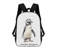 sinyumoney Sacs À Dos Imprimés En 3D Pour Enfants Jackass Penguin Safari : Sac À Dos Scolaire Mignon Pour Garçons, Idéal Pour Les Activités De Plein Air Et Les Sorties Au Collège 17inch
