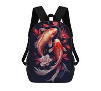 sinyumoney Sacs À Dos Imprimés En 3D Pour Enfants Japanese Koi Fish : Sac À Dos Scolaire Mignon Pour Garçons, Idéal Pour Les Activités De Plein Air Et Les Sorties Au Collège 17inch