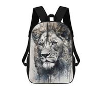 sinyumoney Sacs À Dos Imprimés En 3D Pour Enfants Lion Natures King Sacs À Dos Scolaires Garçon Fille Avec Grandes Poches Pour Enfants 17inch