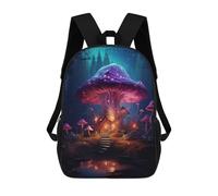 sinyumoney Sacs À Dos Imprimés En 3D Pour Enfants Magic Mushroom House : Sac À Dos Scolaire Mignon Pour Garçons, Idéal Pour Les Activités De Plein Air Et Les Sorties Au Collège 17inch