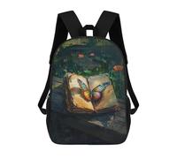 sinyumoney Sacs À Dos Imprimés En 3D Pour Enfants Magical Garden Book with Butterfly Sacs À Dos Tendance Et Décontractés, Sacs De Voyage Mignons, Sacs À Dos Décontractés Pour Garçons Et Filles