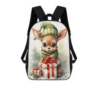 sinyumoney Sacs À Dos Imprimés En 3D Pour Enfants Merry Tiny Deer Xmas : Sac À Dos Scolaire Mignon Pour Garçons, Idéal Pour Les Activités De Plein Air Et Les Sorties Au Collège 17inch