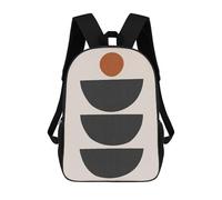 sinyumoney Sacs À Dos Imprimés En 3D Pour Enfants Minimalist Figures 03 : Sac À Dos Scolaire Mignon Pour Garçons, Idéal Pour Les Activités De Plein Air Et Les Sorties Au Collège 17inch