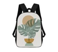sinyumoney Sacs À Dos Imprimés En 3D Pour Enfants Minimalist Floral A32 : Sac À Dos Scolaire Mignon Pour Garçons, Idéal Pour Les Activités De Plein Air Et Les Sorties Au Collège 17inch