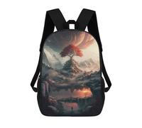 sinyumoney Sacs À Dos Imprimés En 3D Pour Enfants Mirrored Fantasy Landscape : Sac À Dos Scolaire Mignon Pour Garçons, Idéal Pour Les Activités De Plein Air Et Les Sorties Au Collège 17inch