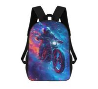 sinyumoney Sacs À Dos Imprimés En 3D Pour Enfants Motorcycle Rider in Action -1 Sacs À Dos Tendance Et Décontractés, Sacs De Voyage Mignons, Sacs À Dos Décontractés Pour Garçons Et Filles