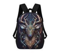 sinyumoney Sacs À Dos Imprimés En 3D Pour Enfants Mystical Cosmic Deer Sacs À Dos Tendance Et Décontractés, Sacs De Voyage Mignons, Sacs À Dos Décontractés Pour Garçons Et Filles