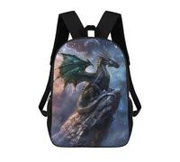 sinyumoney Sacs À Dos Imprimés En 3D Pour Enfants Mystical Dragon On Rock : Sac À Dos Scolaire Mignon Pour Garçons, Idéal Pour Les Activités De Plein Air Et Les Sorties Au Collège 17inch