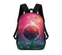 sinyumoney Sacs À Dos Imprimés En 3D Pour Enfants Mystical Planet Sky Sacs À Dos Scolaires Garçon Fille Avec Grandes Poches Pour Enfants 17inch