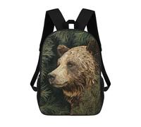 sinyumoney Sacs À Dos Imprimés En 3D Pour Enfants Nature's Majesty Bear in Pine Forest Sacs À Dos Tendance Et Décontractés, Sacs De Voyage Mignons, Sacs À Dos Décontractés Pour Garçons Et Filles