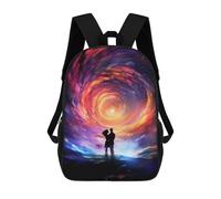 sinyumoney Sacs À Dos Imprimés En 3D Pour Enfants Nebula Lovers Sacs À Dos Scolaires Garçon Fille Avec Grandes Poches Pour Enfants 17inch