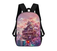 sinyumoney Sacs À Dos Imprimés En 3D Pour Enfants Neon Cityscape A Futuristic Vision Sacs À Dos Scolaires Garçon Fille Avec Grandes Poches Pour Enfants 17inch
