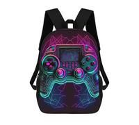 sinyumoney Sacs À Dos Imprimés En 3D Pour Enfants Neon Gaming Controller Artwork-8 Sacs À Dos Scolaires Garçon Fille Avec Grandes Poches Pour Enfants 17inch