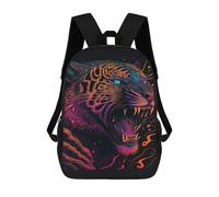 sinyumoney Sacs À Dos Imprimés En 3D Pour Enfants Neon Tiger Art Print -1 Sacs À Dos Tendance Et Décontractés, Sacs De Voyage Mignons, Sacs À Dos Décontractés Pour Garçons Et Filles