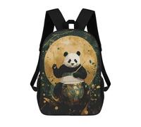sinyumoney Sacs À Dos Imprimés En 3D Pour Enfants Panda Drummer : Sac À Dos Scolaire Mignon Pour Garçons, Idéal Pour Les Activités De Plein Air Et Les Sorties Au Collège 17inch