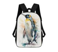 sinyumoney Sacs À Dos Imprimés En 3D Pour Enfants Penguin Watercolor : Sac À Dos Scolaire Mignon Pour Garçons, Idéal Pour Les Activités De Plein Air Et Les Sorties Au Collège 17inch