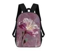 sinyumoney Sacs À Dos Imprimés En 3D Pour Enfants Pink Flower on Marble Background Sacs À Dos Tendance Et Décontractés, Sacs De Voyage Mignons, Sacs À Dos Décontractés Pour Garçons Et Filles