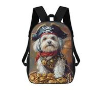 sinyumoney Sacs À Dos Imprimés En 3D Pour Enfants Pirate Dog Treasure Chest-67 Sacs À Dos Tendance Et Décontractés, Sacs De Voyage Mignons, Sacs À Dos Décontractés Pour Garçons Et Filles