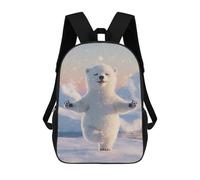 sinyumoney Sacs À Dos Imprimés En 3D Pour Enfants Polar Bear Yoga : Sac À Dos Scolaire Mignon Pour Garçons, Idéal Pour Les Activités De Plein Air Et Les Sorties Au Collège 17inch