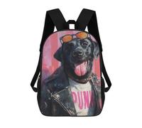 sinyumoney Sacs À Dos Imprimés En 3D Pour Enfants Punk Dog Fashion Art Print-1 Sacs À Dos Scolaires Garçon Fille Avec Grandes Poches Pour Enfants 17inch