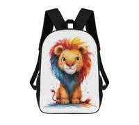 sinyumoney Sacs À Dos Imprimés En 3D Pour Enfants Rainbow Lion Sacs À Dos Scolaires Garçon Fille Avec Grandes Poches Pour Enfants 17inch