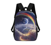 sinyumoney Sacs À Dos Imprimés En 3D Pour Enfants Rainbow Over Earth A Fantasy Scene Sacs À Dos Tendance Et Décontractés, Sacs De Voyage Mignons, Sacs À Dos Décontractés Pour Garçons Et Filles