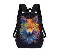 sinyumoney Sacs À Dos Imprimés En 3D Pour Enfants Red Fox Potrait Abstract Sacs À Dos Scolaires Garçon Fille Avec Grandes Poches Pour Enfants 17inch