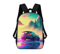 sinyumoney Sacs À Dos Imprimés En 3D Pour Enfants Retro Car 3 : Sac À Dos Scolaire Mignon Pour Garçons, Idéal Pour Les Activités De Plein Air Et Les Sorties Au Collège 17inch