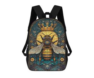 sinyumoney Sacs À Dos Imprimés En 3D Pour Enfants Royal Bee Stained Glass Art Sacs À Dos Tendance Et Décontractés, Sacs De Voyage Mignons, Sacs À Dos Décontractés Pour Garçons Et Filles
