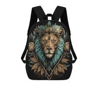 sinyumoney Sacs À Dos Imprimés En 3D Pour Enfants Royal Lion's Majesty Sacs À Dos Scolaires Garçon Fille Avec Grandes Poches Pour Enfants 17inch