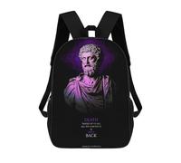 sinyumoney Sacs À Dos Imprimés En 3D Pour Enfants Royal Marcus Aurelius Quote : Sac À Dos Scolaire Mignon Pour Garçons, Idéal Pour Les Activités De Plein Air Et Les Sorties Au Collège 17inch