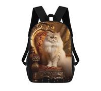 sinyumoney Sacs À Dos Imprimés En 3D Pour Enfants Royal Persian Cat Throne-6 Sacs À Dos Tendance Et Décontractés, Sacs De Voyage Mignons, Sacs À Dos Décontractés Pour Garçons Et Filles
