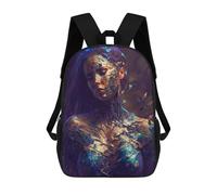 sinyumoney Sacs À Dos Imprimés En 3D Pour Enfants Shattered Beauty Digital Art : Sac À Dos Scolaire Mignon Pour Garçons, Idéal Pour Les Activités De Plein Air Et Les Sorties Au Collège 17inch