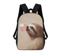 sinyumoney Sacs À Dos Imprimés En 3D Pour Enfants Sloth Bubble Gum Funny Animal Sacs À Dos Tendance Et Décontractés, Sacs De Voyage Mignons, Sacs À Dos Décontractés Pour Garçons Et Filles