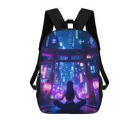 sinyumoney Sacs À Dos Imprimés En 3D Pour Enfants Soul of Future Zen City Sacs À Dos Tendance Et Décontractés, Sacs De Voyage Mignons, Sacs À Dos Décontractés Pour Garçons Et Filles