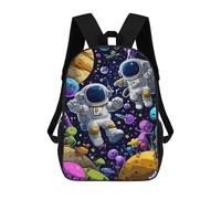 sinyumoney Sacs À Dos Imprimés En 3D Pour Enfants Space Adventure with Aliens Sacs À Dos Tendance Et Décontractés, Sacs De Voyage Mignons, Sacs À Dos Décontractés Pour Garçons Et Filles