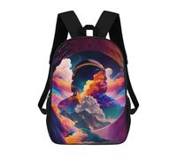 sinyumoney Sacs À Dos Imprimés En 3D Pour Enfants Space Clouds Colorful : Sac À Dos Scolaire Mignon Pour Garçons, Idéal Pour Les Activités De Plein Air Et Les Sorties Au Collège 17inch