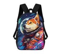 sinyumoney Sacs À Dos Imprimés En 3D Pour Enfants Space Dog Adventure -133 Sacs À Dos Scolaires Garçon Fille Avec Grandes Poches Pour Enfants 17inch