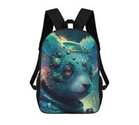 sinyumoney Sacs À Dos Imprimés En 3D Pour Enfants Space Panda Explorer : Sac À Dos Scolaire Mignon Pour Garçons, Idéal Pour Les Activités De Plein Air Et Les Sorties Au Collège 17inch