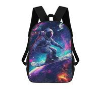 sinyumoney Sacs À Dos Imprimés En 3D Pour Enfants Space Snowboarding Adventure Sacs À Dos Tendance Et Décontractés, Sacs De Voyage Mignons, Sacs À Dos Décontractés Pour Garçons Et Filles