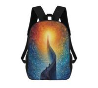 sinyumoney Sacs À Dos Imprimés En 3D Pour Enfants Stairways to The Light : Sac À Dos Scolaire Mignon Pour Garçons, Idéal Pour Les Activités De Plein Air Et Les Sorties Au Collège 17inch