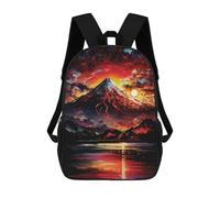 sinyumoney Sacs À Dos Imprimés En 3D Pour Enfants Sunset over Mount Fuji : Sac À Dos Scolaire Mignon Pour Garçons, Idéal Pour Les Activités De Plein Air Et Les Sorties Au Collège 17inch